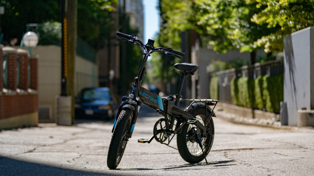 Lectric XP 2.0 e-bike in middle of street
